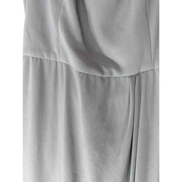 Celebrate DB Studio Dusty Sage As Is Chiffon Tank Scoop Neck Dress Size 12 - Picture 6 of 14